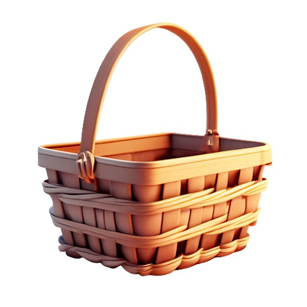 사진 색 바탕에 고립 된 wicker basket wicker basket