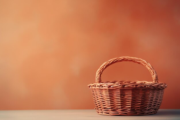 Foto cesto di vimini cucina di campagna vintage