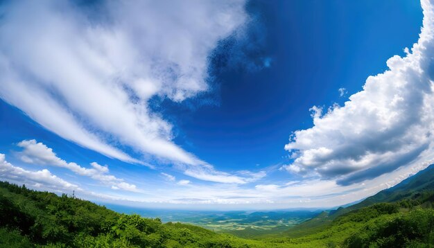 Photo wide agle sky nature background