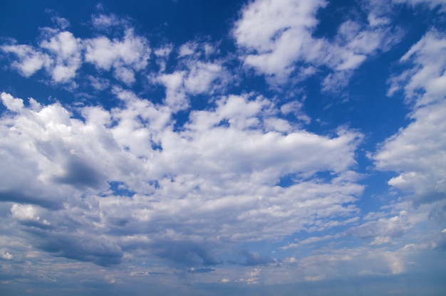 Wide angle blue sky