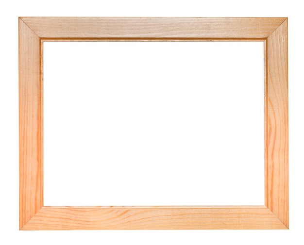 Wide flat wooden picture frame