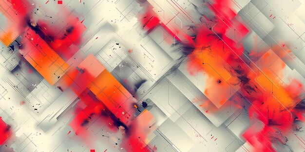 Wide format abstract banner background