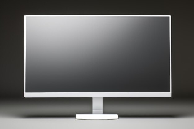 Foto monitor a schermo largo mockup ai generato