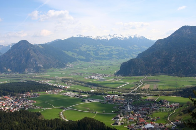 Wide valley Austria