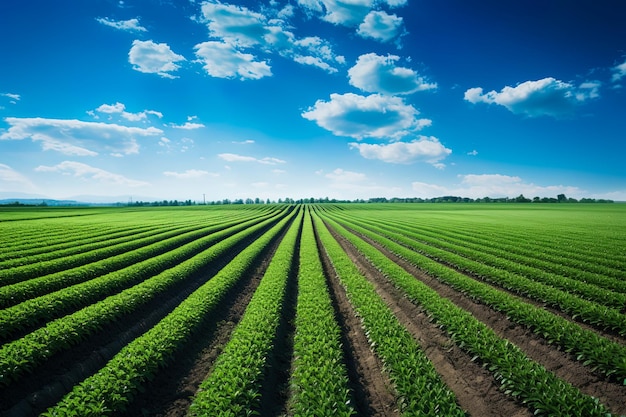 Wide views of crops where drones and technology coexist a combination of innovation and tradition