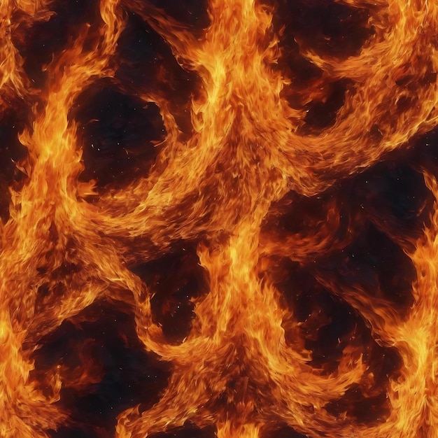 Widescreen abstract fire background