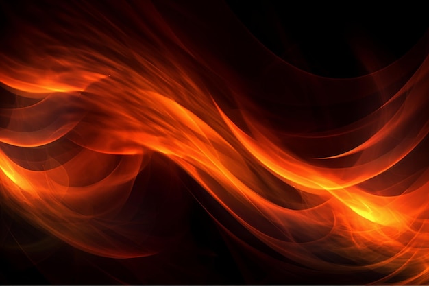 Widescreen Abstract Fire Background