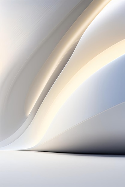 Widescreen Abstract White Background