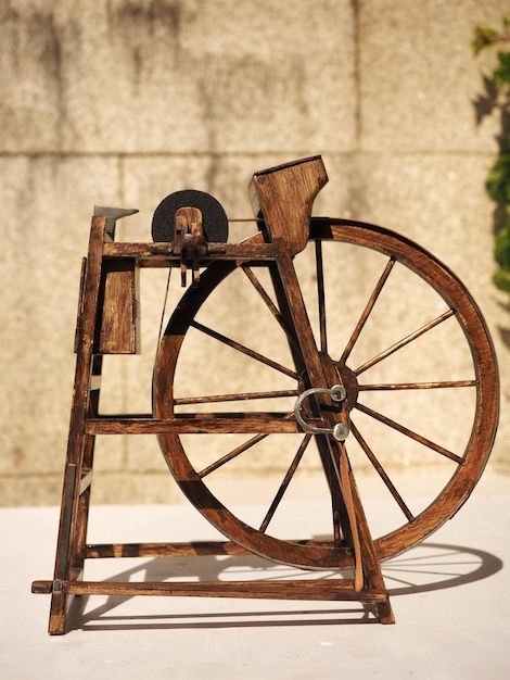 Foto wiel van cutler side view of roda de afiador of rueda de afilador
