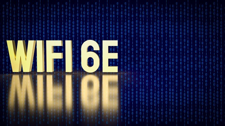 Photo the wifi 6e for technology concept 3d rendering