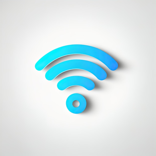 wifi-pictogram 3 d illustratie vector symbool draadloos symbool 3 d render pictogram