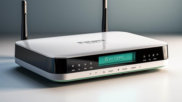 Wifi-router op wit