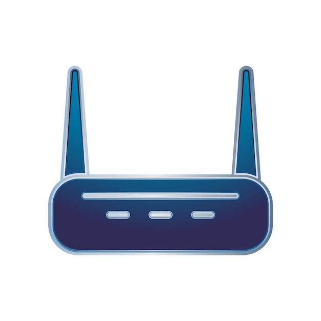 Wifi-routerpictogram Collectie van vector-symbolen in trendy 3D-stijl op witte achtergrond