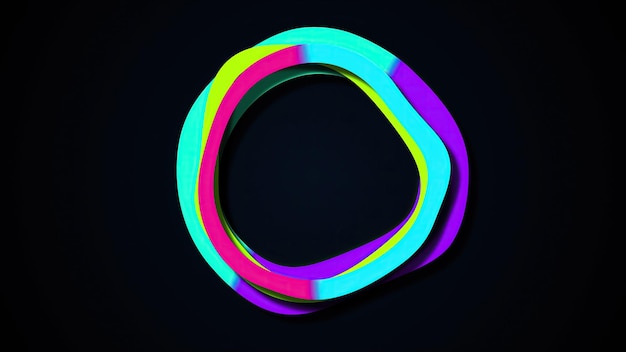 Wiggle colorful circles