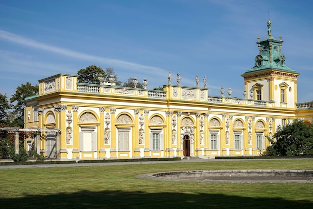 Foto wilanówpaleis in warschau, polen