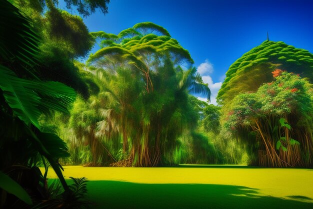 wild amazon jungle trees