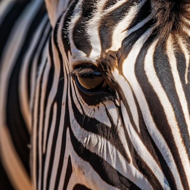 Wild animal beautiful colors in the nature zebra