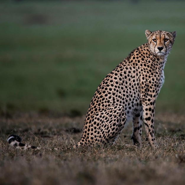 Photo wild animal danger cheetah leopard nature