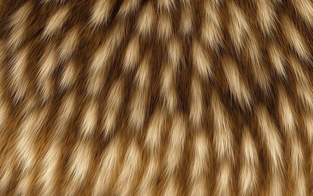 Wild animal fluffy fur texture orange and brown patterned