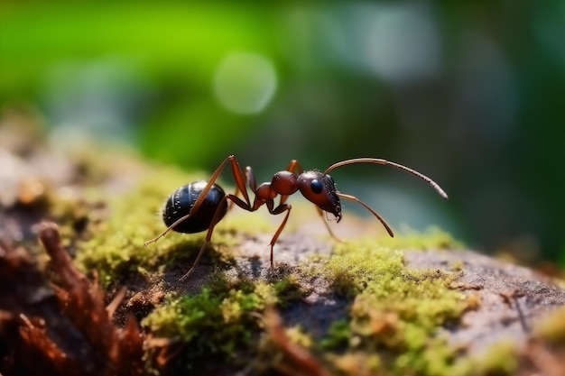 Wild ant search food Generate Ai