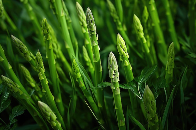 Wild Asparagus background