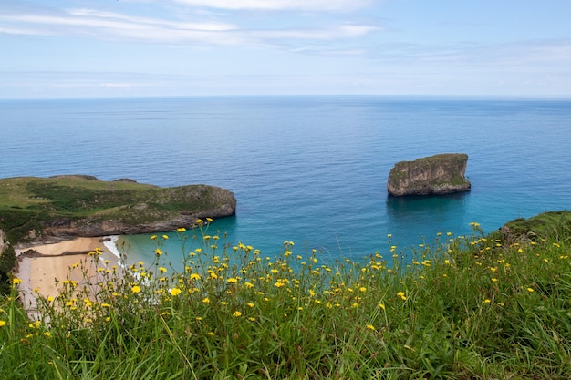 Wild beach of northern Spain