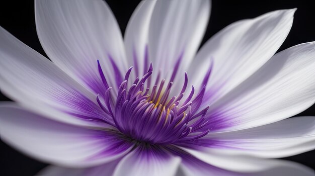 Wild beautiful flower closeup