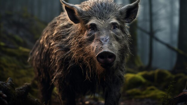 Wild boar high quality background