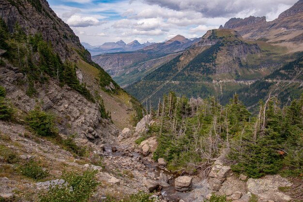 Wild country in Glacier National Park