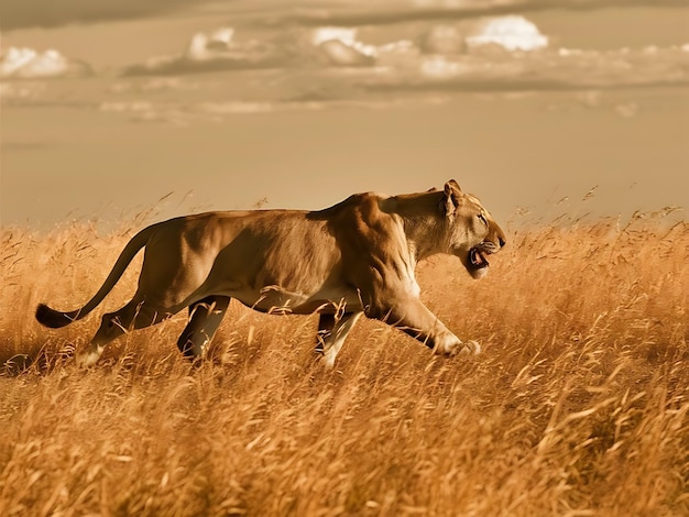 Wild dier op een veld