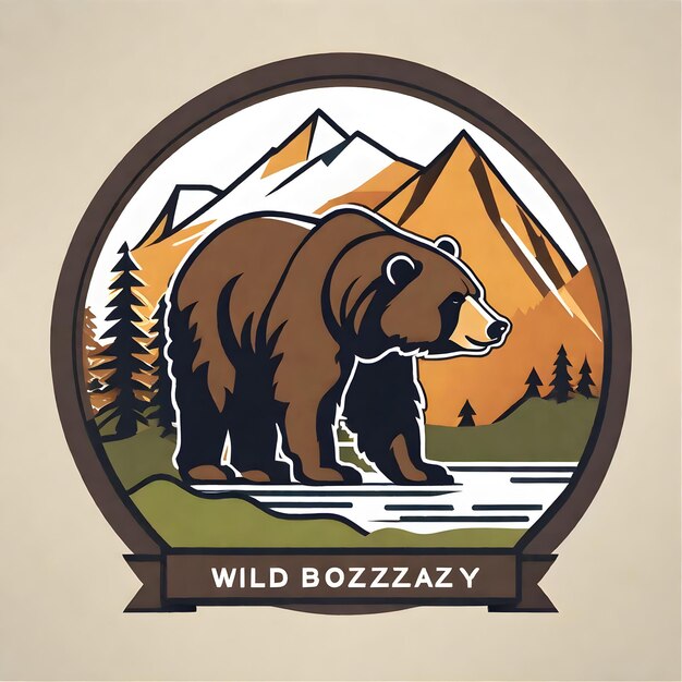 Wild Grizzly Bear in the Wilderness