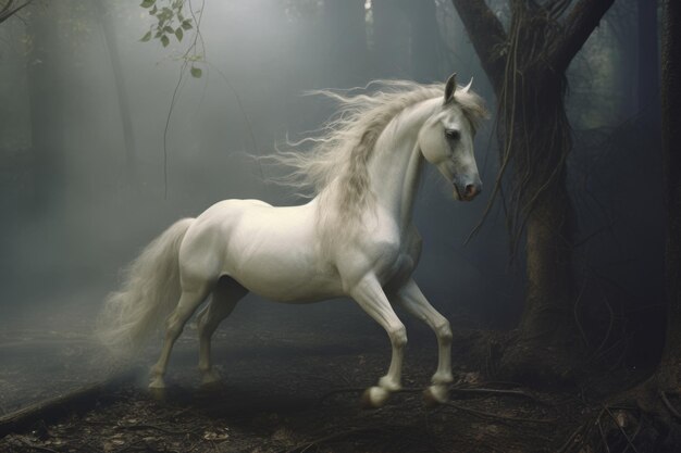 Wild Horse in an Amazing Dreamy scene