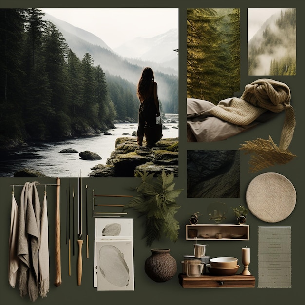 Wild Nature Wilderness Adventure Moodboard