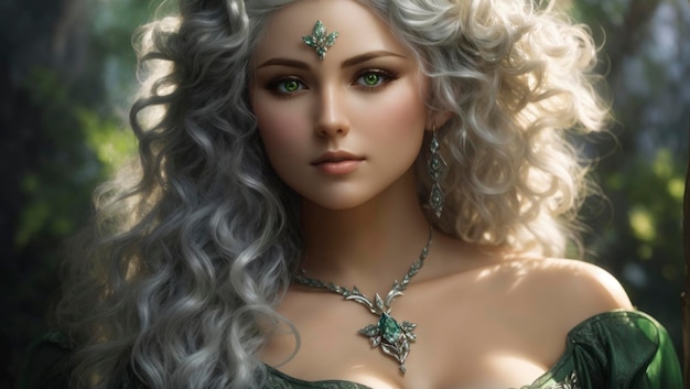 Wild Ranger Woman 32 Year Old Elf Eladriel Nature Infused Beauty