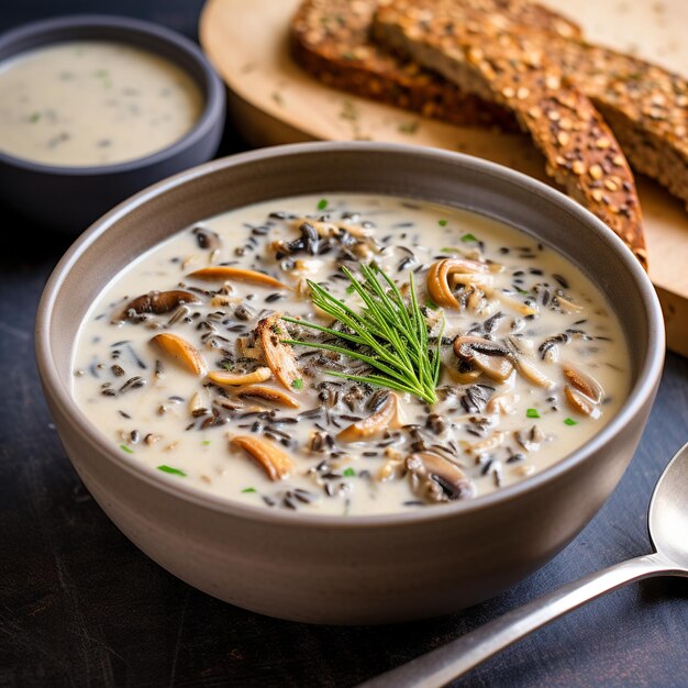 Wild Rice Soup Creamy Soup with Midwests Staple Grain and Poultry