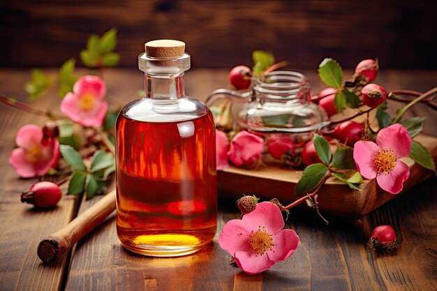 Wild Rose Essential Oil Rose Hip Extract Rosehip Extraction Dog Rose Infusion Dogrose Oil