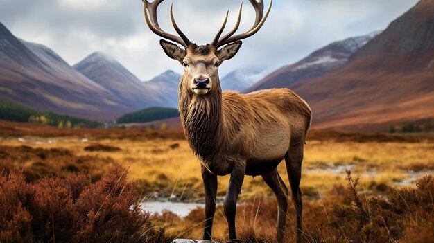 wild stag scottish highlands