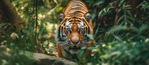 wild tiger in the forest