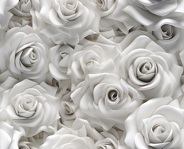 Wild vines white rose SEAMLESS PATTERN SEAMLESS WALLPAPER Created with Generative AI technology