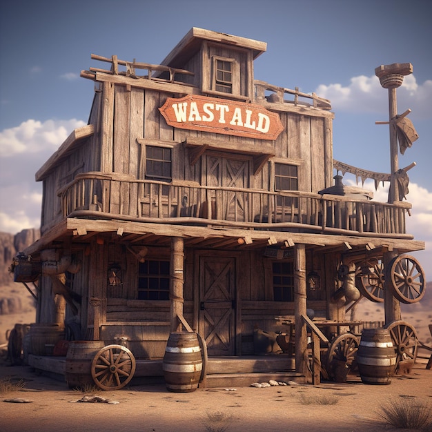 Wild west saloon Generative AI