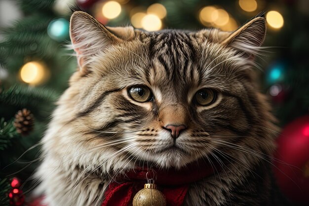 Фото Дикие усы в рождественской радости