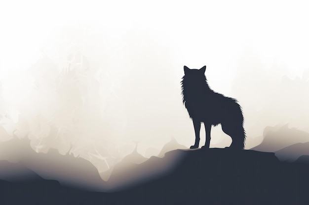 Photo wild wolf illustrations image