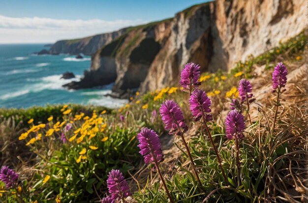 Wildbloem langs de kust