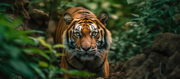 wilde tijger in het bos