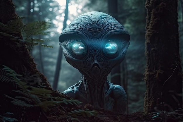 In the wilderness an alien creature