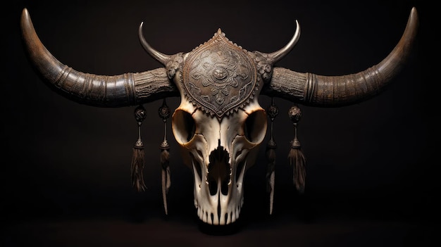 Photo wilderness elegance stock images feature an isolated water buffalo skull a rustic symbol of wildlife