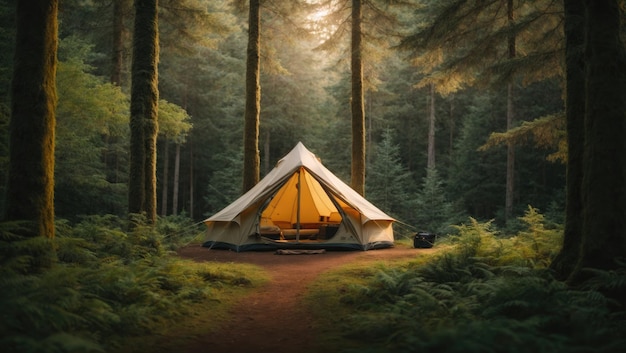 Wilderness Retreat A Tent's View of Nature's Splendor