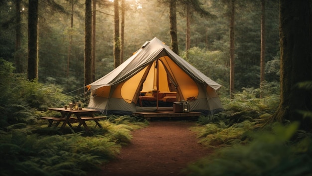 Wilderness Retreat A Tent's View of Nature's Splendor