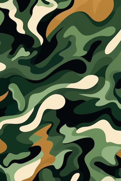 Wildernis mix camouflage naadloze patroon achtergrond