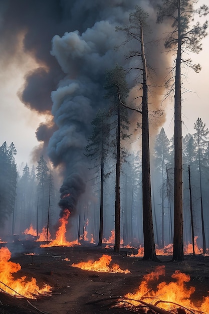 Wildfire and its consequences on nature